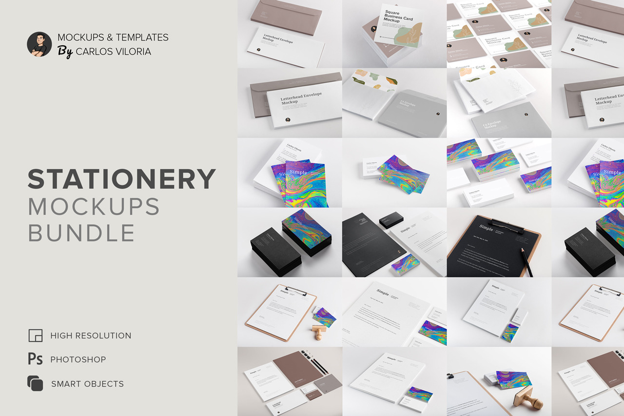 Stationery Mockups Bundle