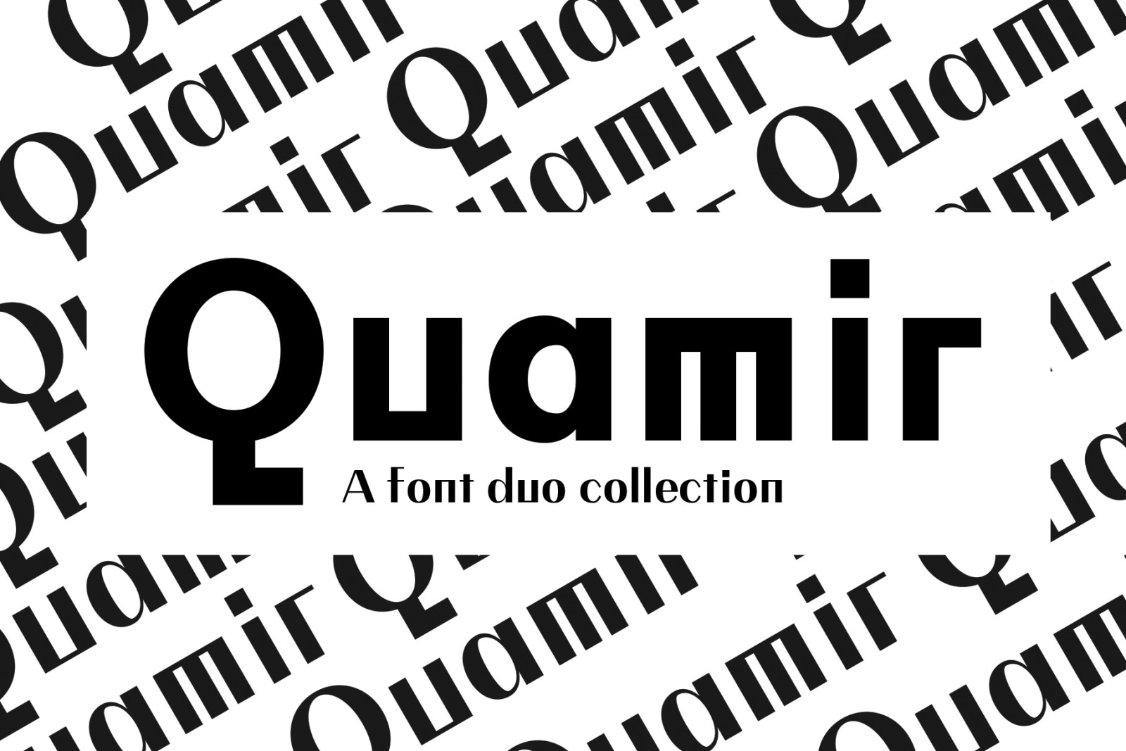 QUAMIR: A Display Font Duo