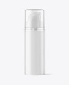 Clear Cosmetic Bottle with Pump Mockup