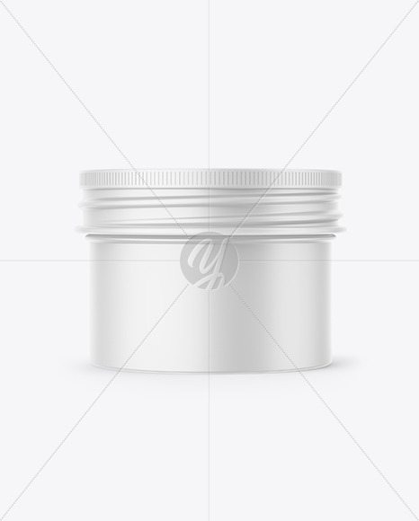 Matte Cosmetic Tin Can Mockup