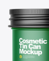 Matte Cosmetic Tin Can Mockup