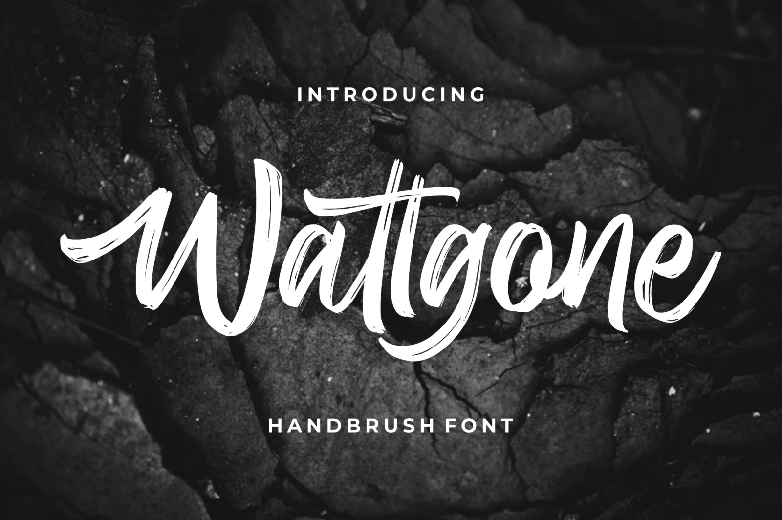 Wattgone - Handbrush Font Wattgone - Handbrush Font