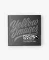 Closed Kraft Pizza Box Mockup