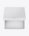Opened Pizza Kraft Box Mockup - Top View