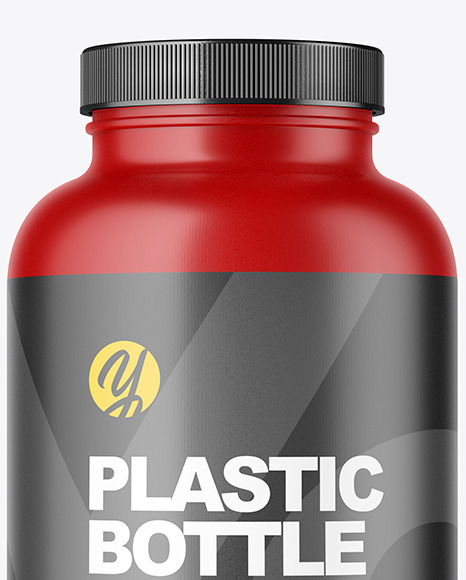 Matte Plastic Bottle Mockup