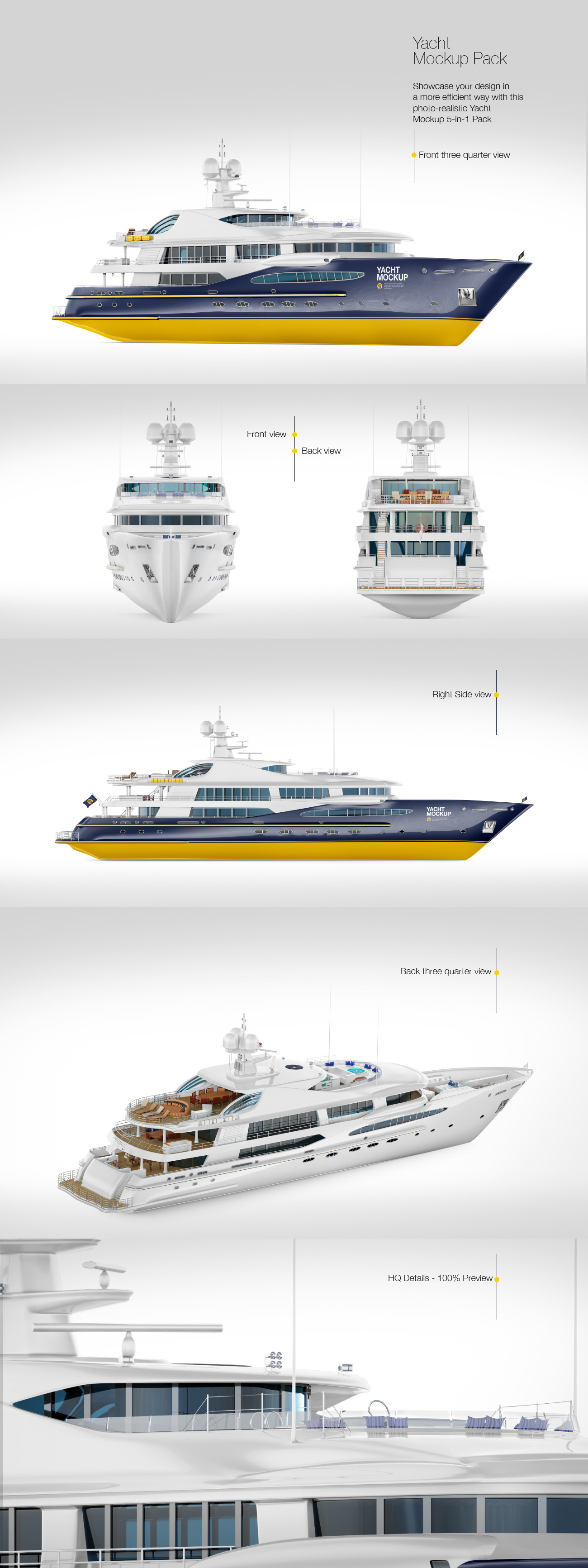 Yacht Mockup Pack Yacht Mockup Pack
