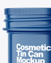 Glossy Cosmetic Tin Can Mockup
