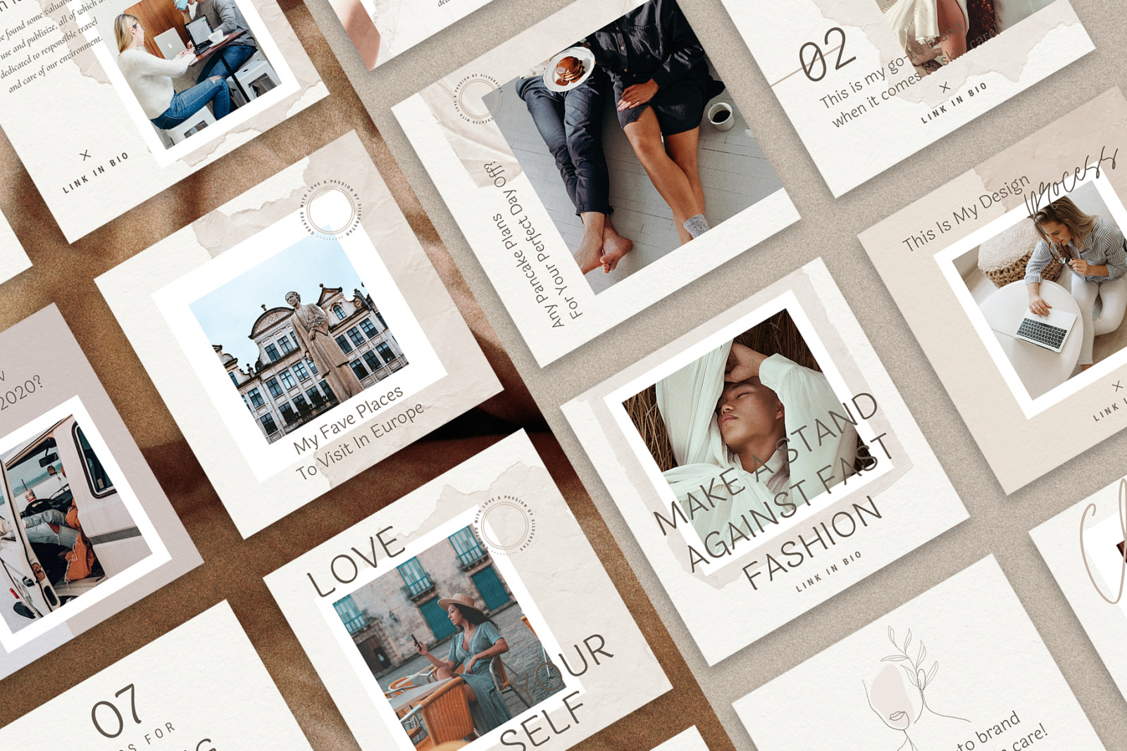 Elodie - 30 Canva Instagram Post Templates