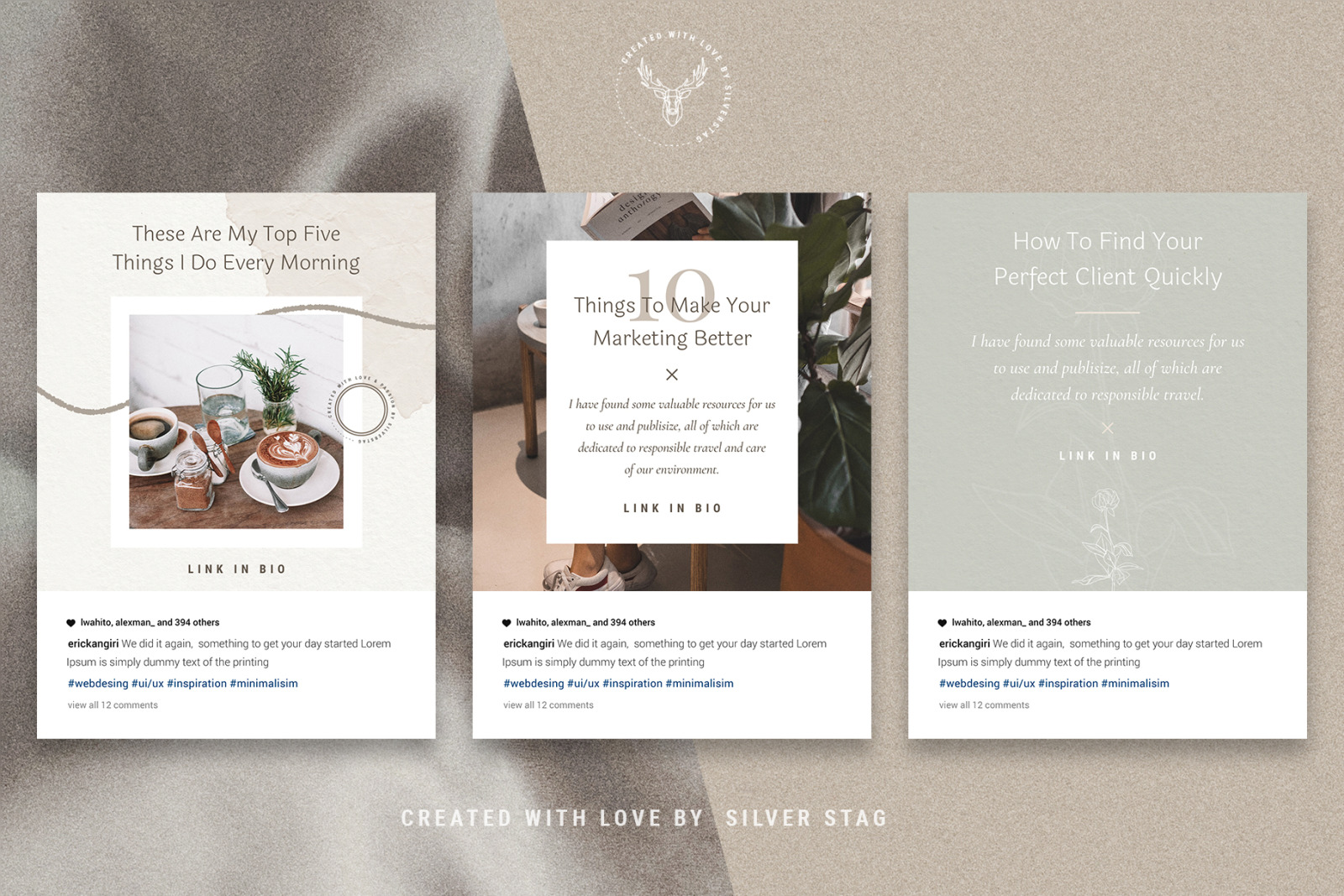 Elodie - 30 Canva Instagram Post Templates