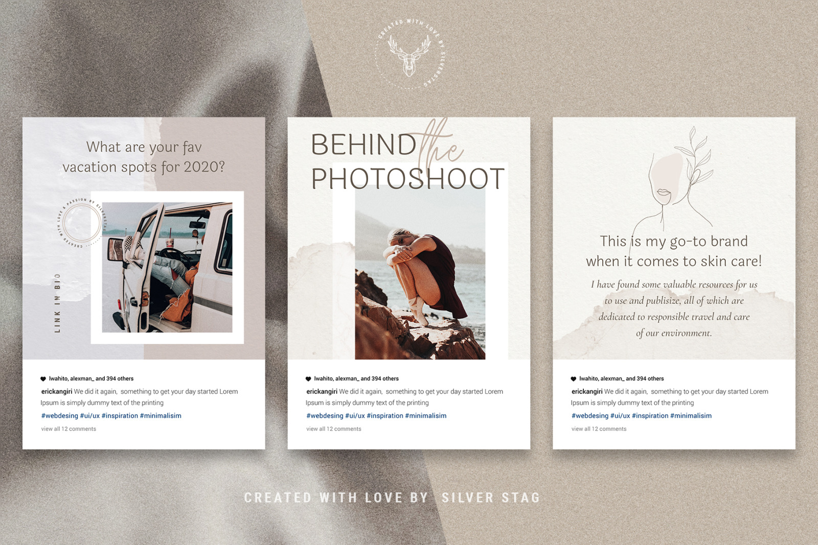 Elodie - 30 Canva Instagram Post Templates