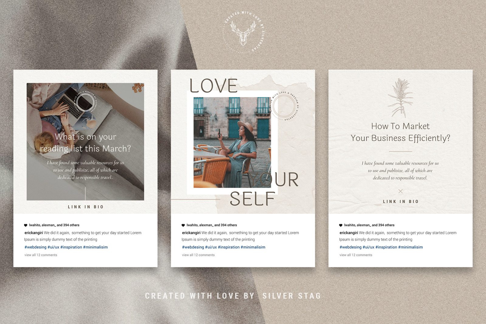Elodie - 30 Canva Instagram Post Templates Elodie - 30 Canva Instagram Post Templates
