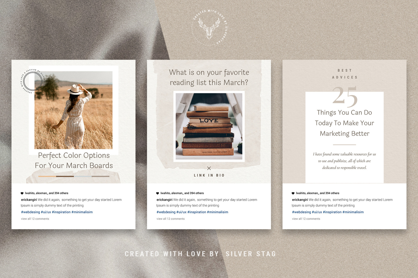 Elodie - 30 Canva Instagram Post Templates Elodie - 30 Canva Instagram Post Templates