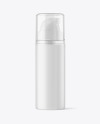 Frosted Cosmetic Bottle with Pump Mockup Frosted Cosmetic Bottle with Pump Mockup