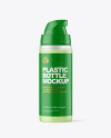 Frosted Cosmetic Bottle with Pump Mockup Frosted Cosmetic Bottle with Pump Mockup