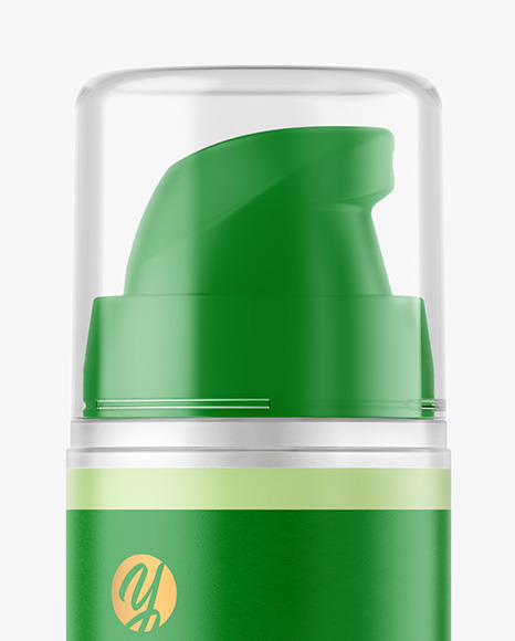 Frosted Cosmetic Bottle with Pump Mockup Frosted Cosmetic Bottle with Pump Mockup