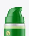 Frosted Cosmetic Bottle with Pump Mockup Frosted Cosmetic Bottle with Pump Mockup