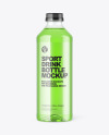 Clear PET Bottle With Soft Drink Mockup