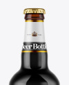 Amber Glass Dark Beer Bottle Mockup