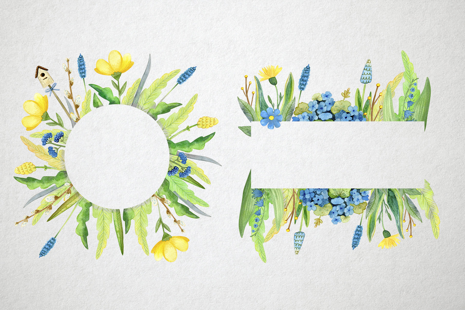 Watercolor Spring Set