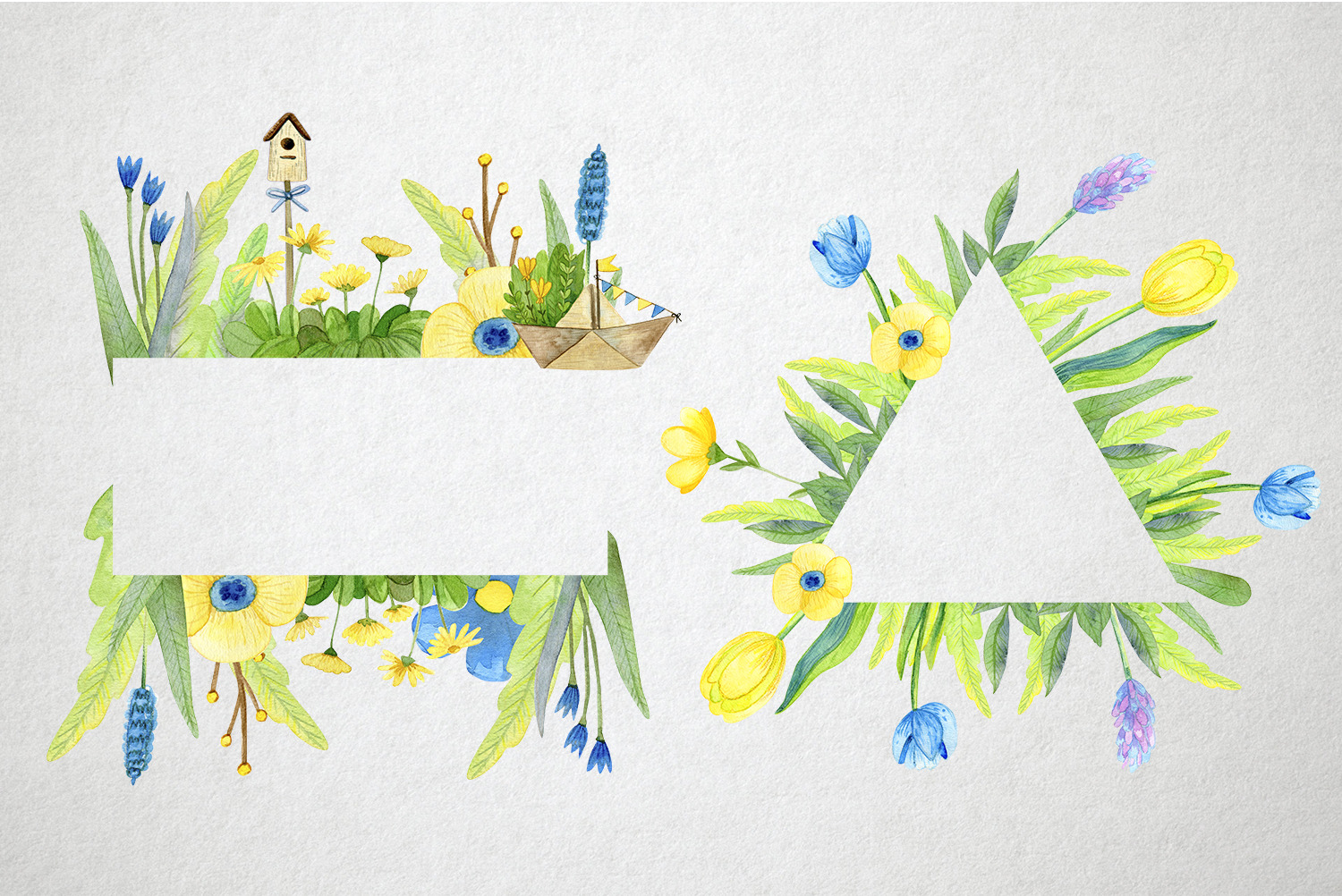 Watercolor Spring Set Watercolor Spring Set