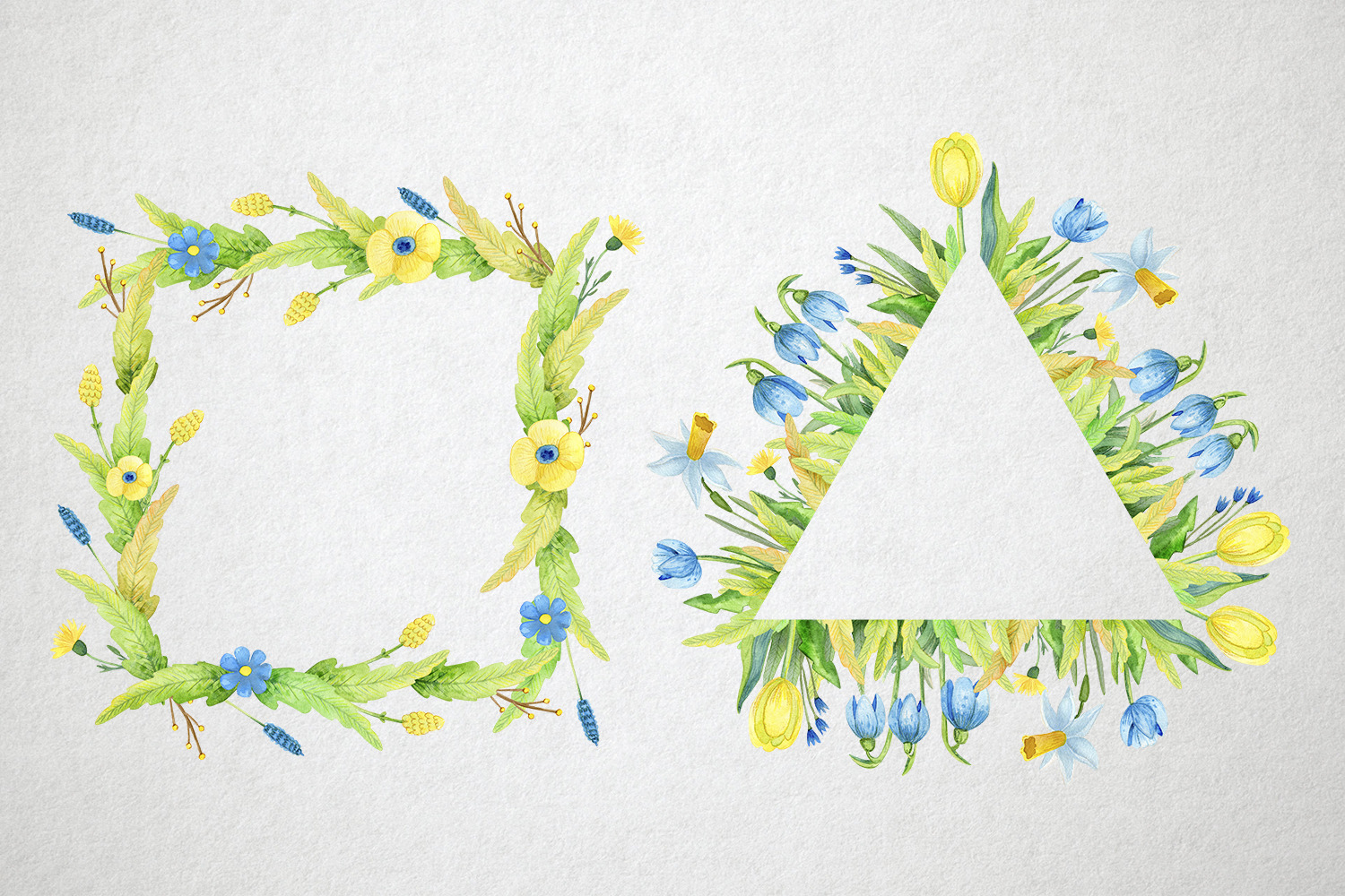 Watercolor Spring Set Watercolor Spring Set