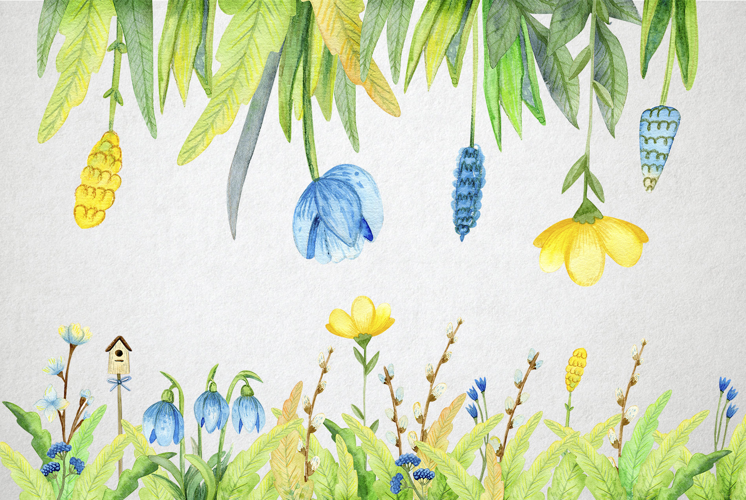 Watercolor Spring Set Watercolor Spring Set