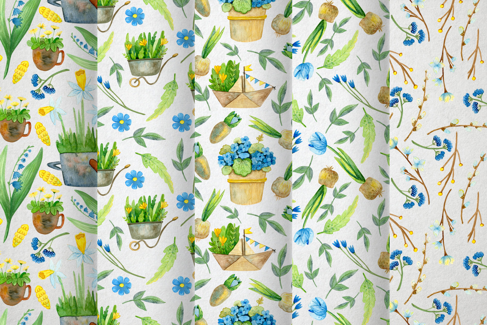 Watercolor Spring Set Watercolor Spring Set
