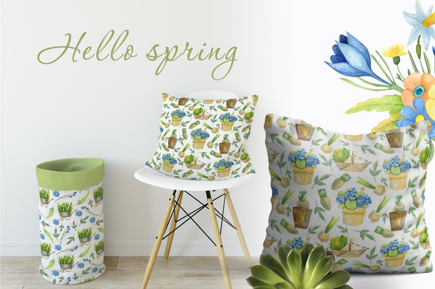 Watercolor Spring Set Watercolor Spring Set