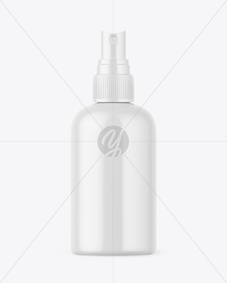 Matte Spray Bottle Mockup