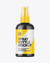 Matte Spray Bottle Mockup