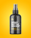Matte Spray Bottle Mockup