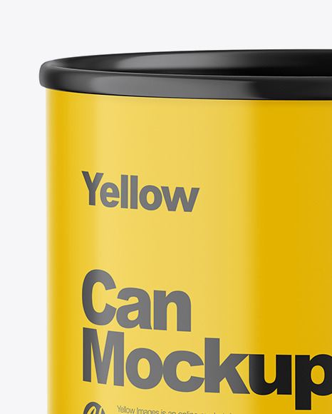 Glossy Can Mockup