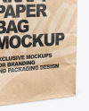 Kraft Paper Bag Mockup