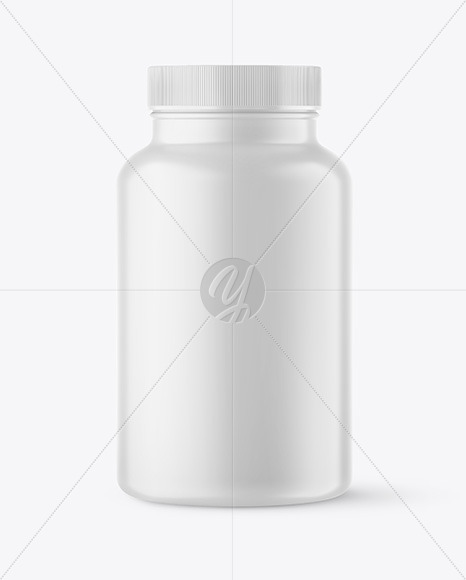 Matte Plastic Bottle Mockup