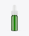 Green Glass Dropper Bottle Mockup