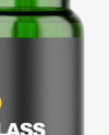 Green Glass Dropper Bottle Mockup