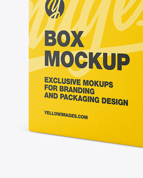 Textured Paper Box Mockup