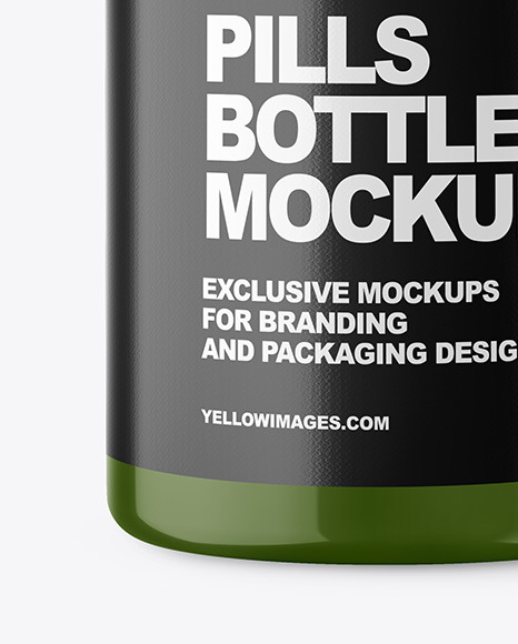 Glossy Plastic Bottle Mockup