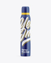 Matte Aerosol Spray Bottle Mockup