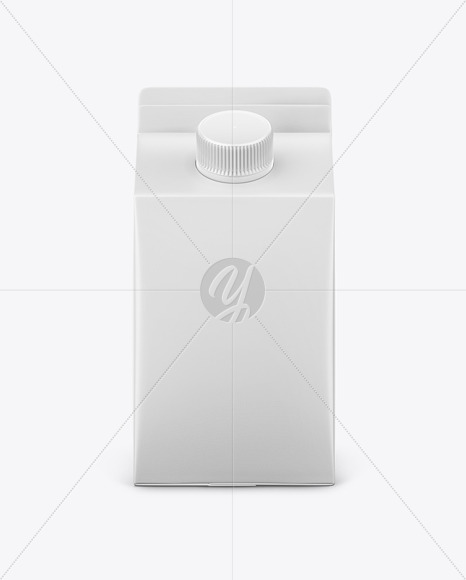 Carton Dairy Packaging Mockup - Front View