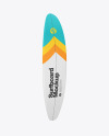 Surfboard Mockup - Back Left Side View