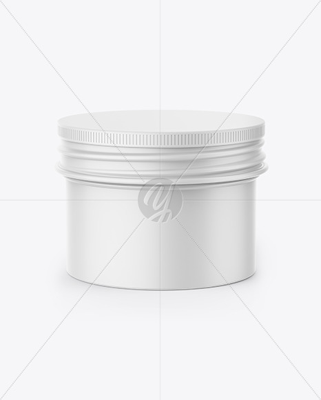 Matte Cosmetic Tin Can Mockup