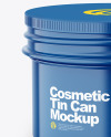 Glossy Cosmetic Tin Can Mockup