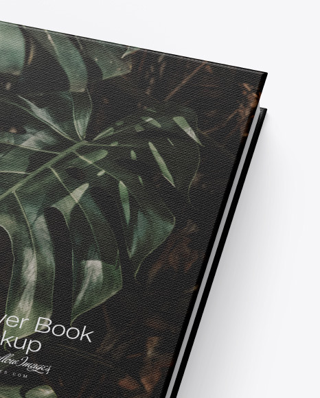 Hardcover Book w/ Fabric Cover Mockup