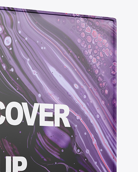 Hardcover Book w/ Glossy Cover Mockup