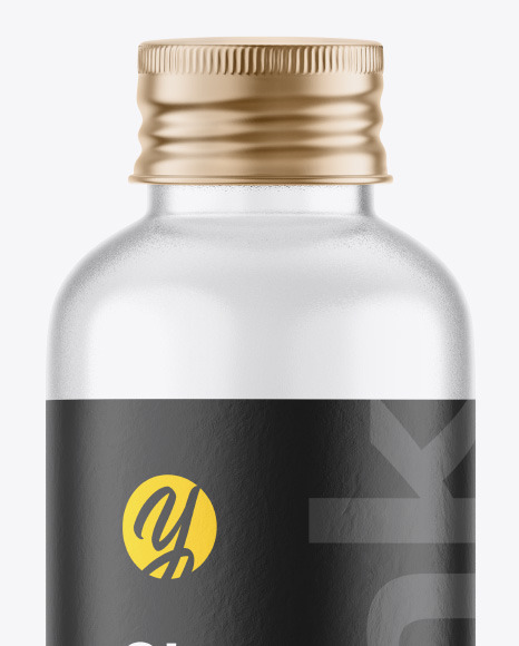 Clear Glass Bottle Mockup