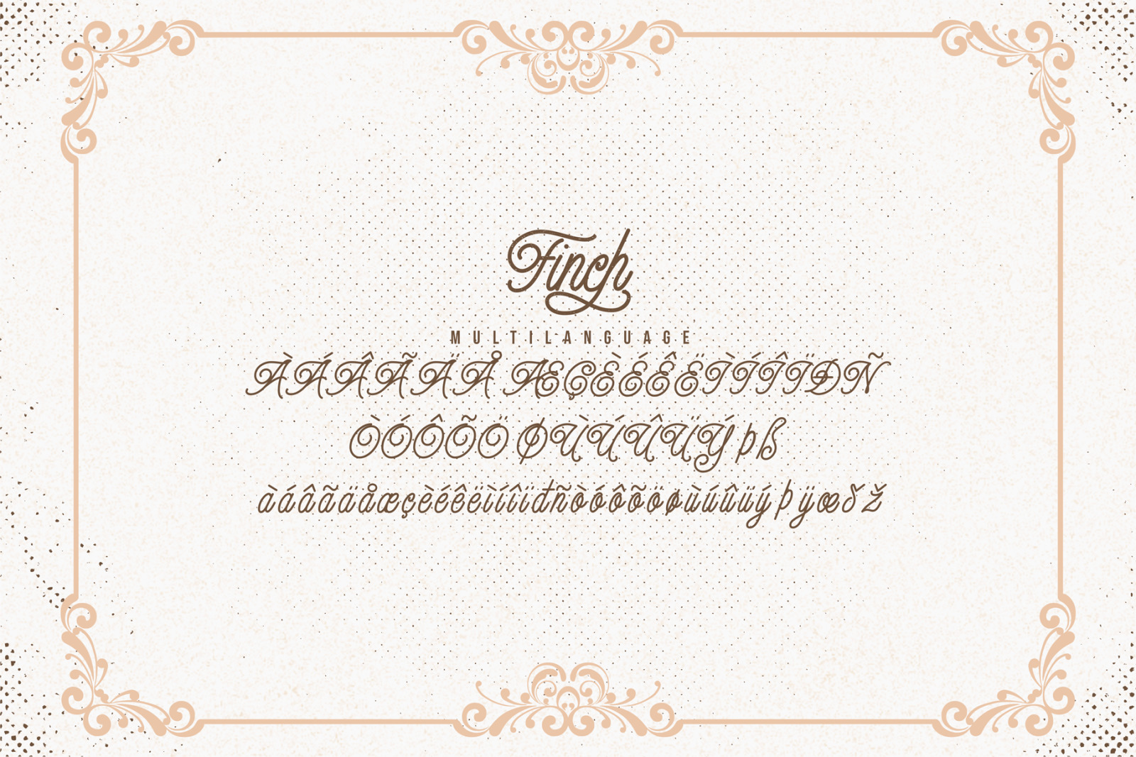 Finch - Monoline Script Font Finch - Monoline Script Font