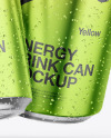 Two Glossy Metallic Cans Mockup