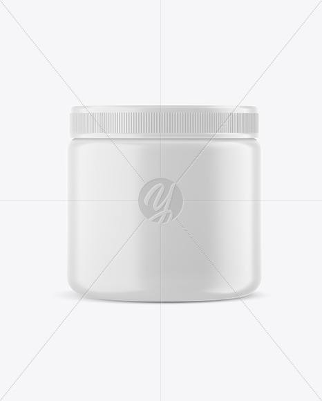 Matte Plastic Jar Mockup