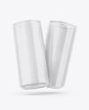 Two Glossy Cans Mockup Two Glossy Cans Mockup